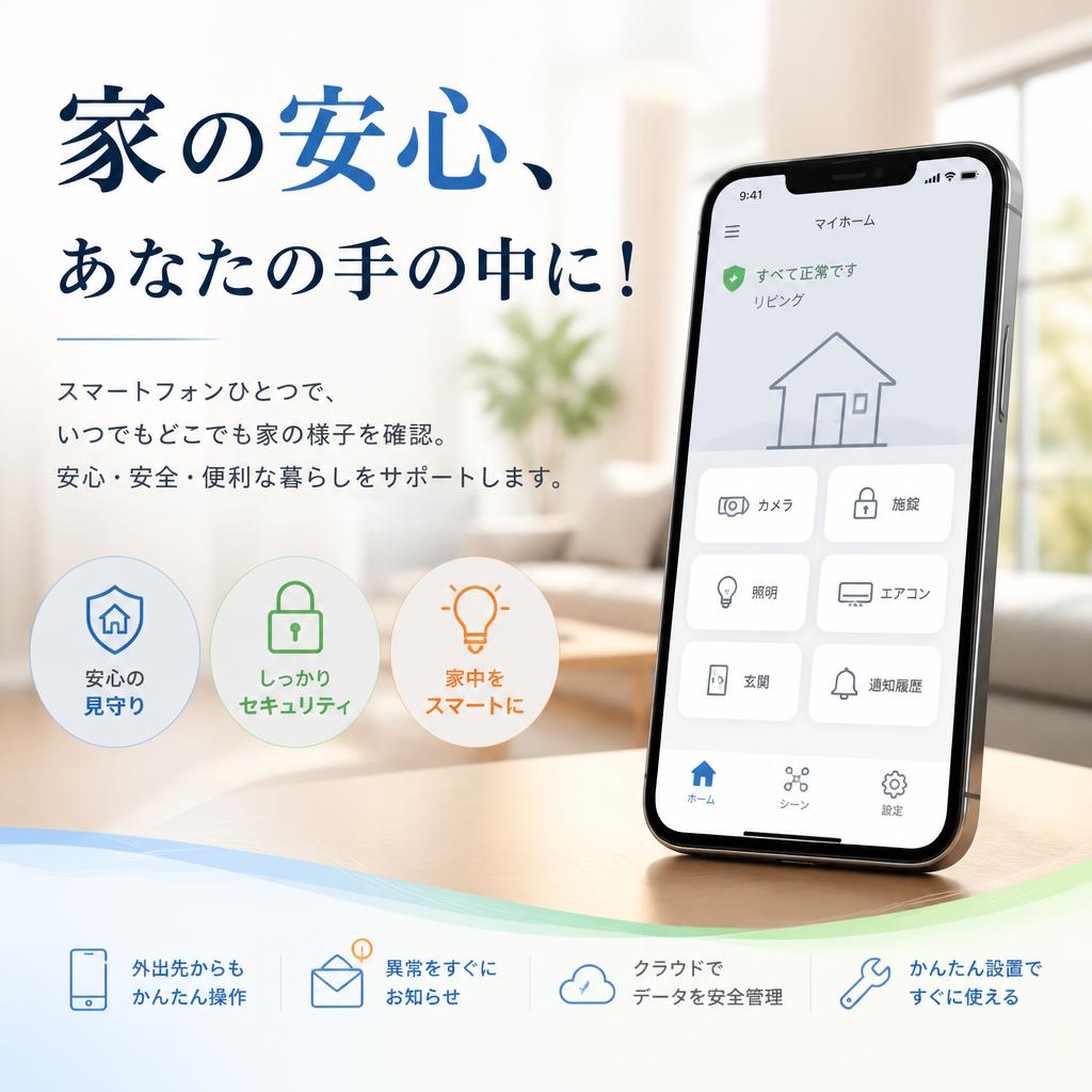 家の安心、あなたの手の中に！