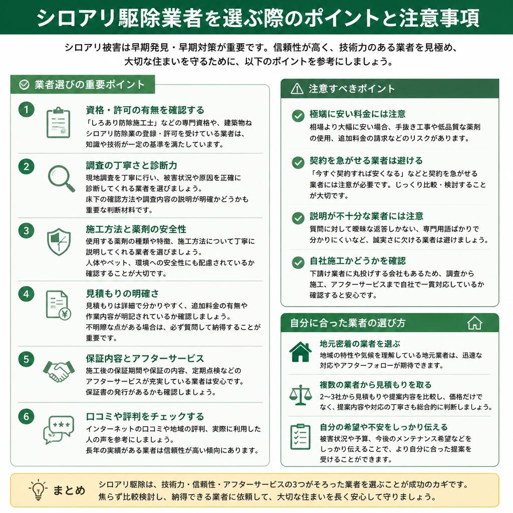 信頼できる業者選び