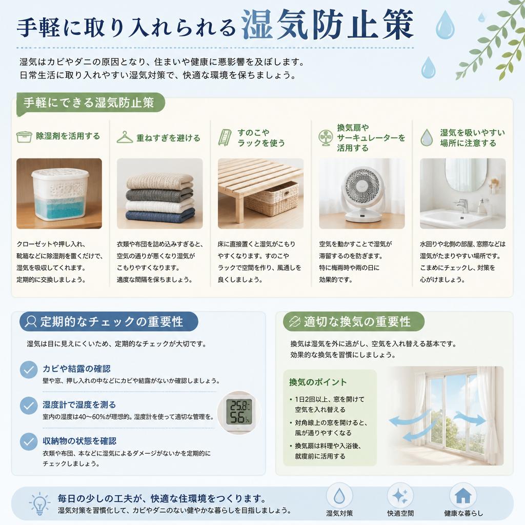 湿気防止におすすめの方法