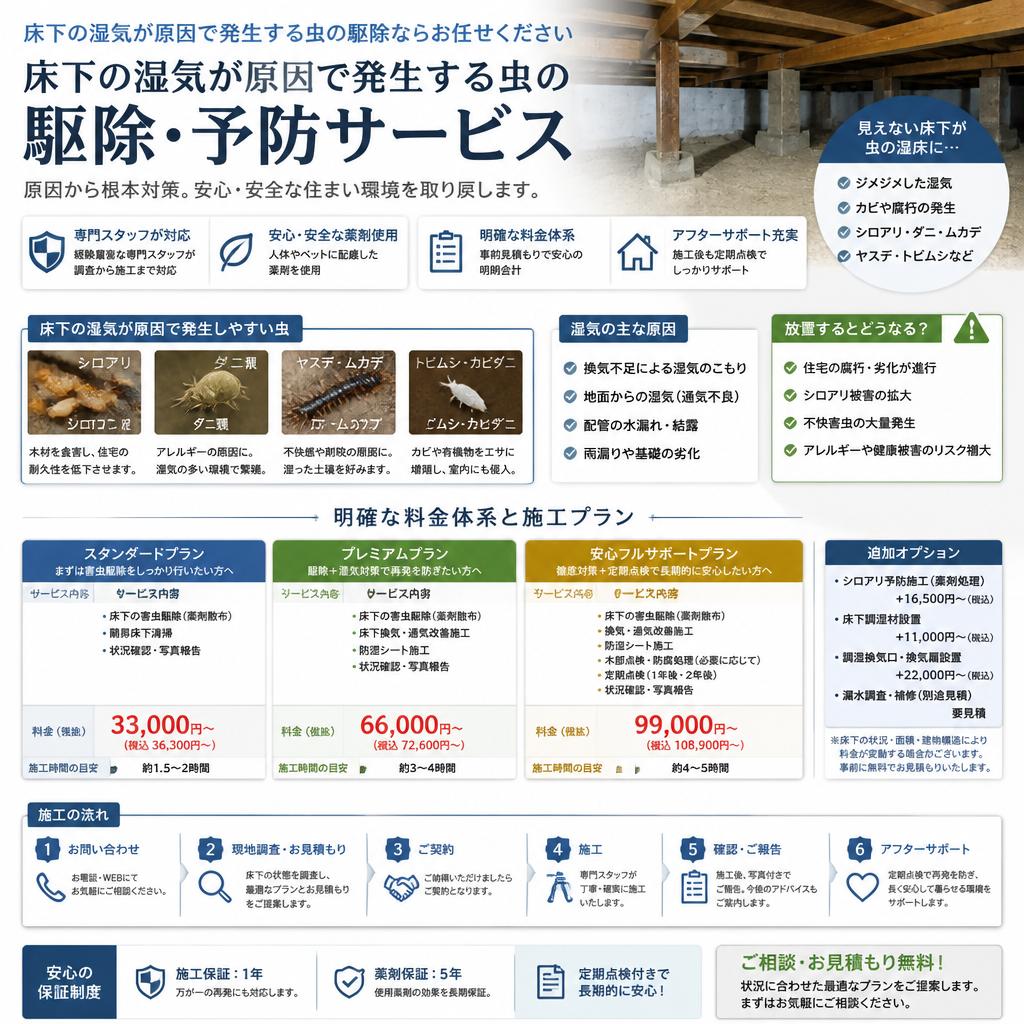 害虫駆除費用について