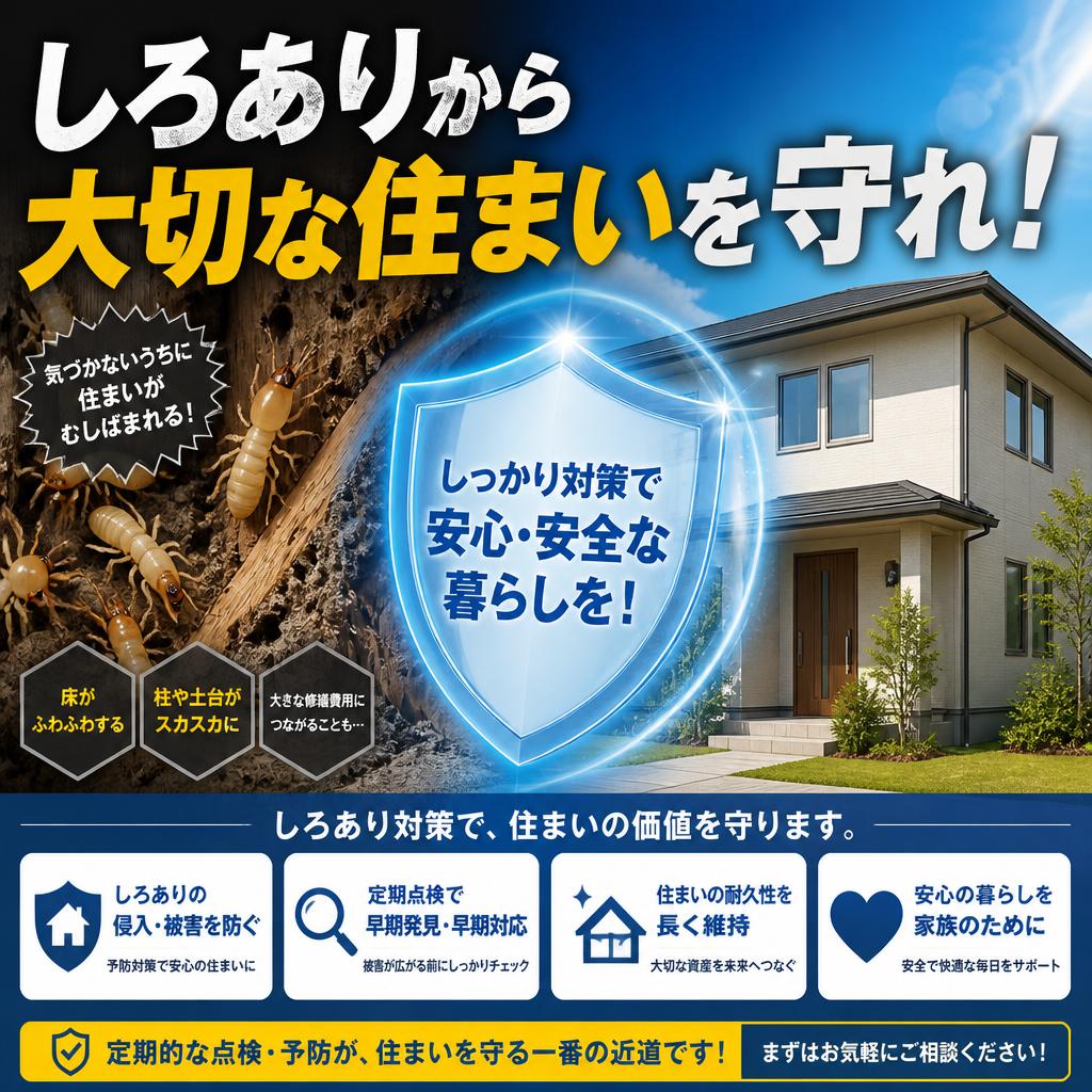 しろありから大切な住まいを守れ！