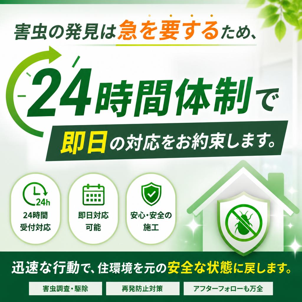 4. 即日対応で迅速な解決