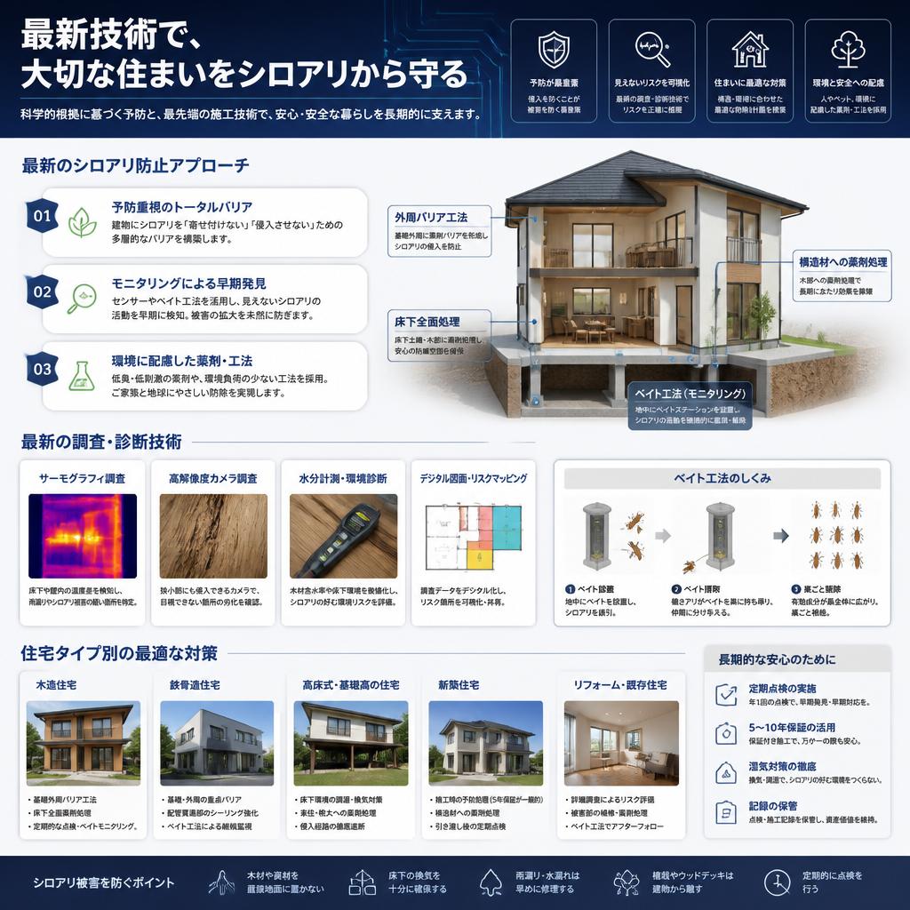 現代住宅に最適なシロアリ防止策