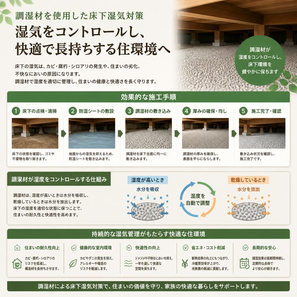 当社の床下湿気対策サービス