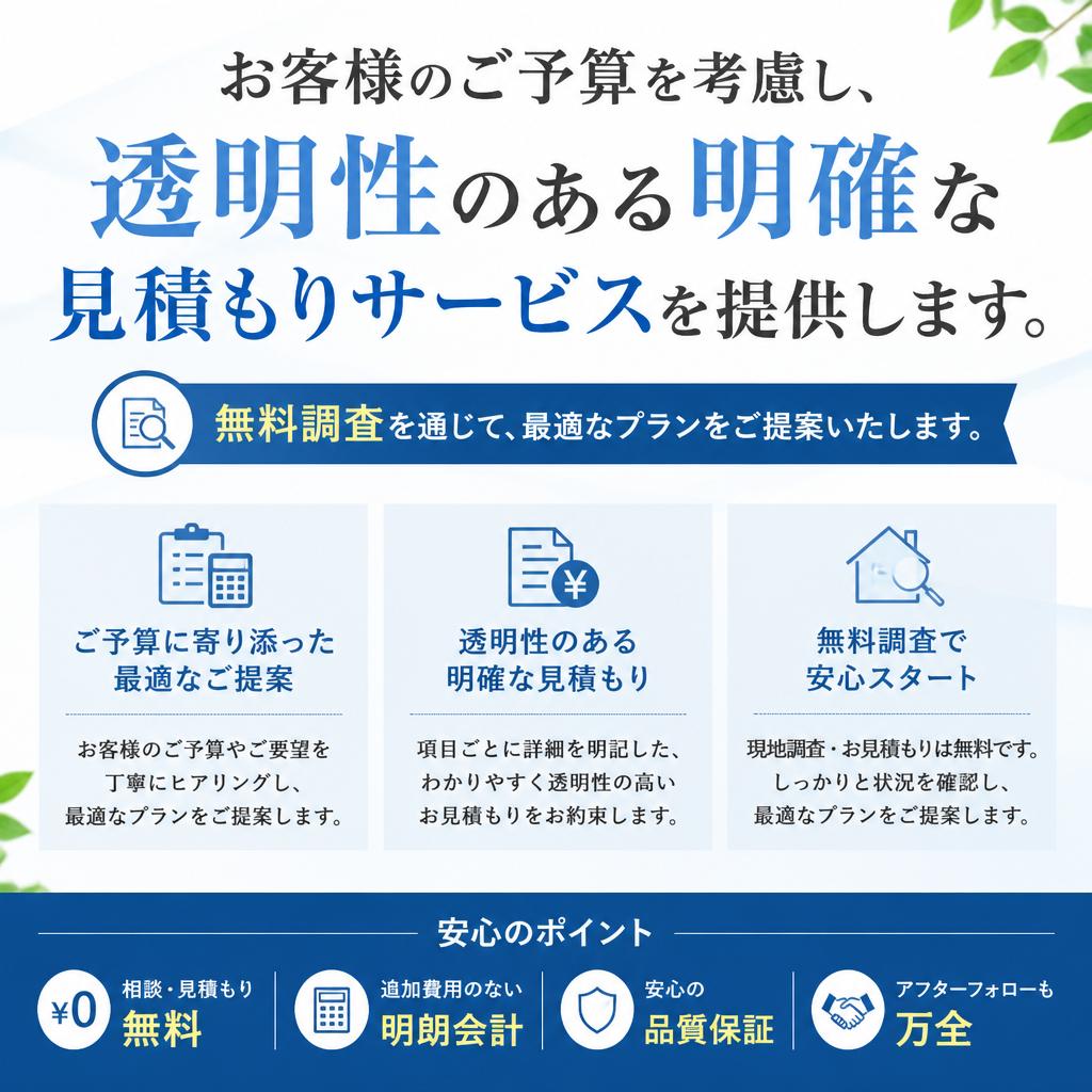 実績に基づく見積もりサービス