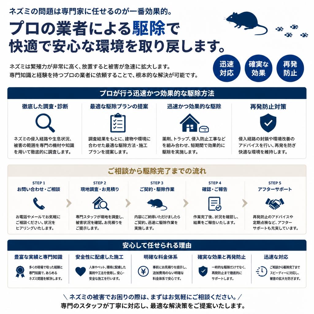 プロの業者による迅速対応
