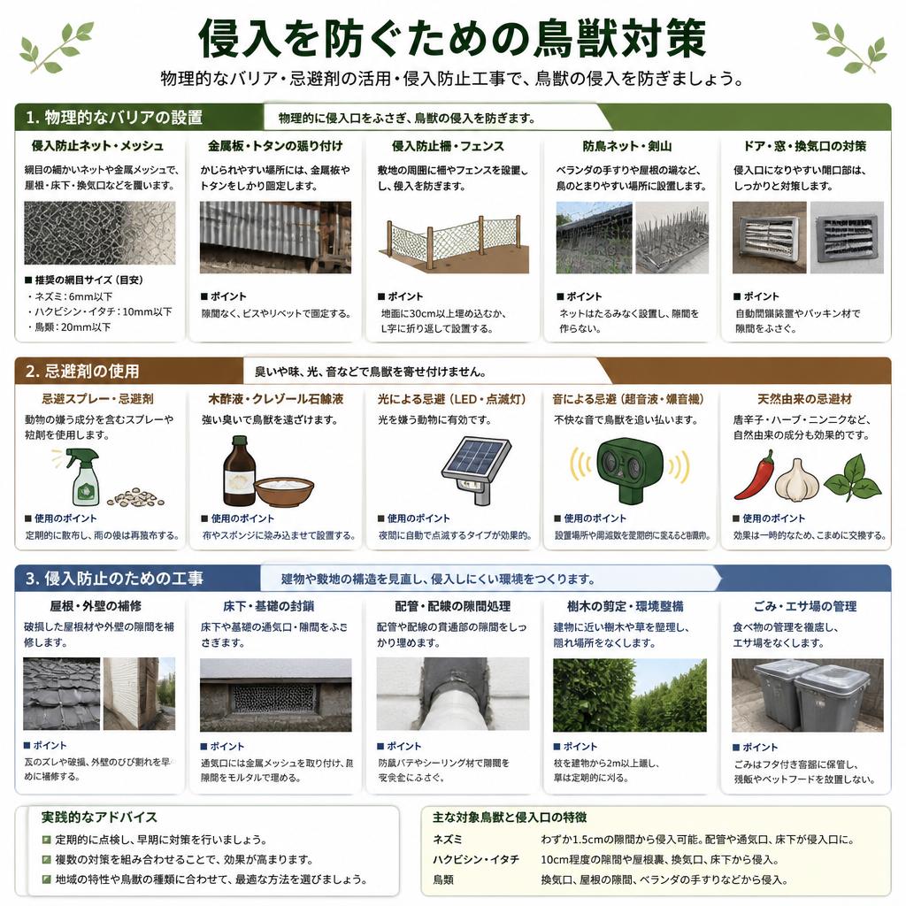 効果的な鳥獣対策を実施しよう