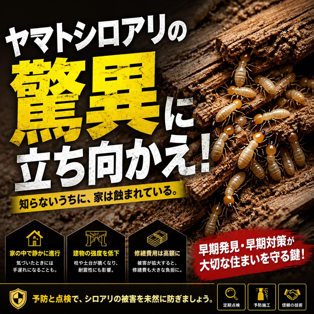 ヤマトシロアリの驚異に立ち向かえ！