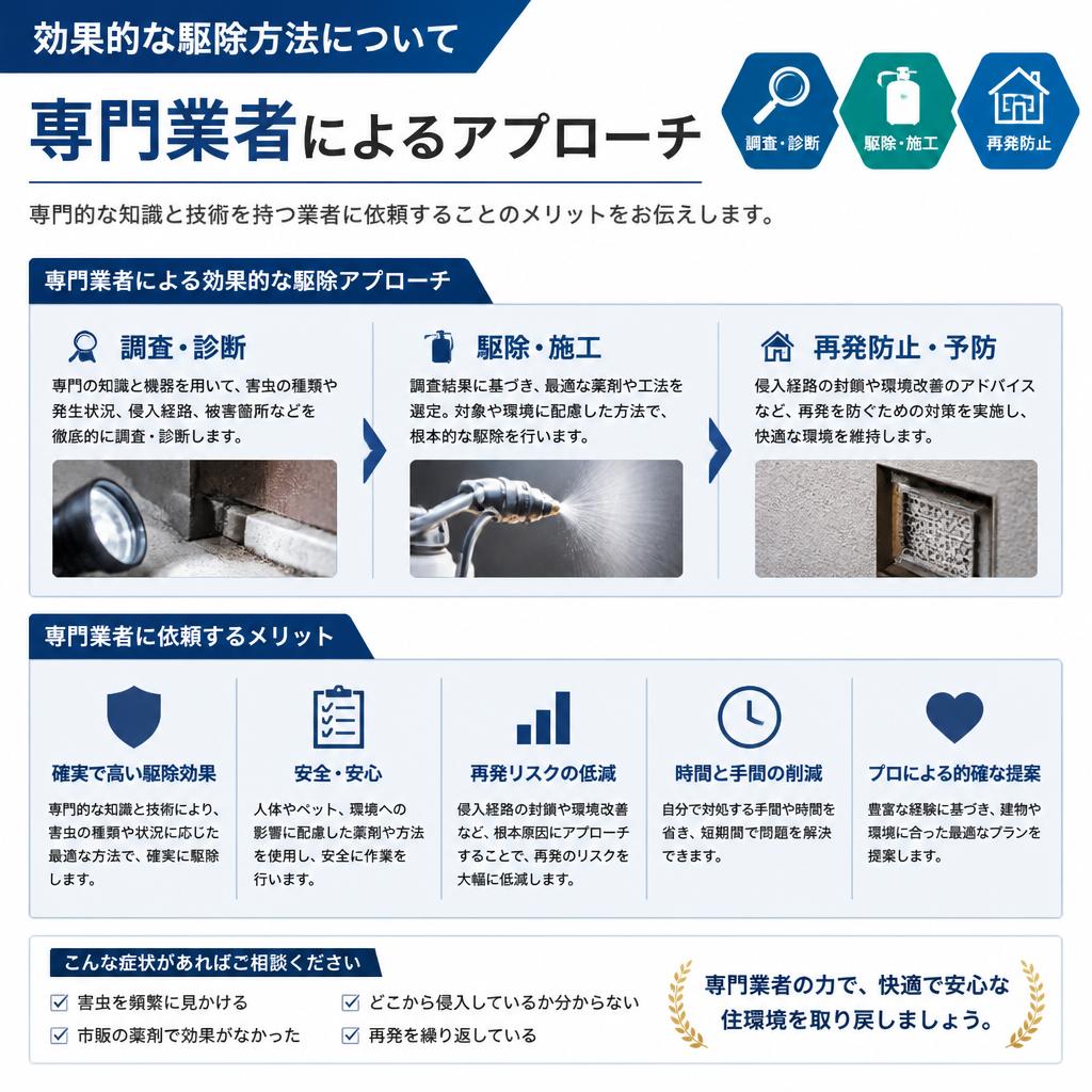専門業者による駆除方法