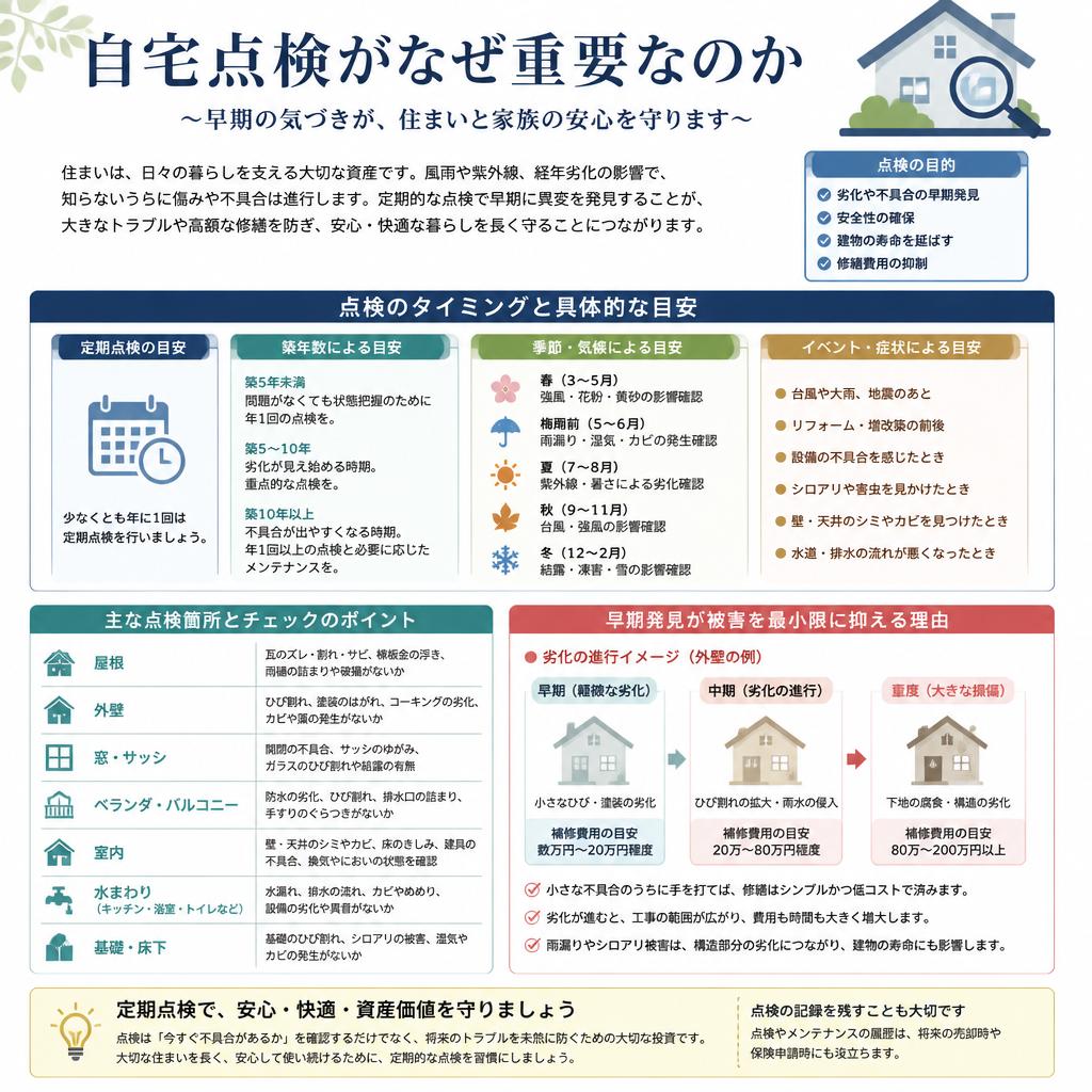 3. 自宅点検の重要性: 知識を持って早期発見