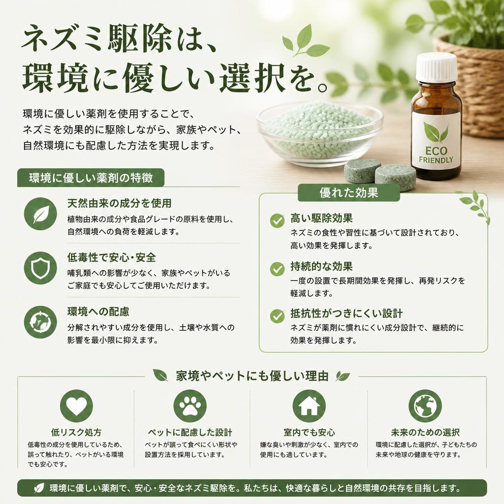 環境に配慮した駆除対策