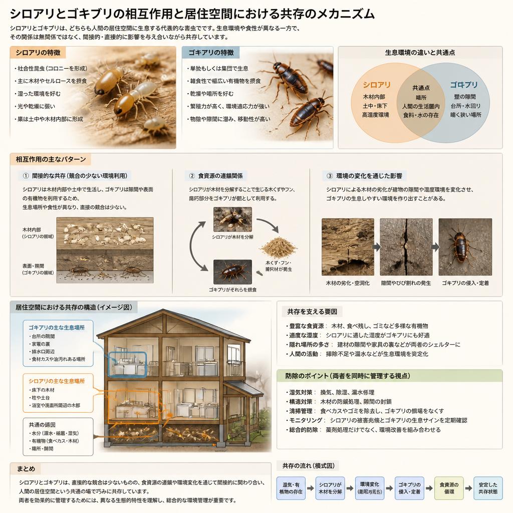 シロアリとゴキブリの関係性