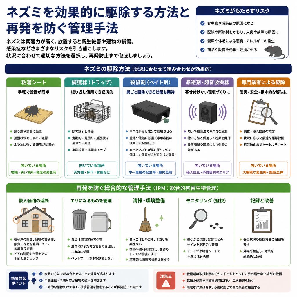 効果的なネズミ駆除と防止策