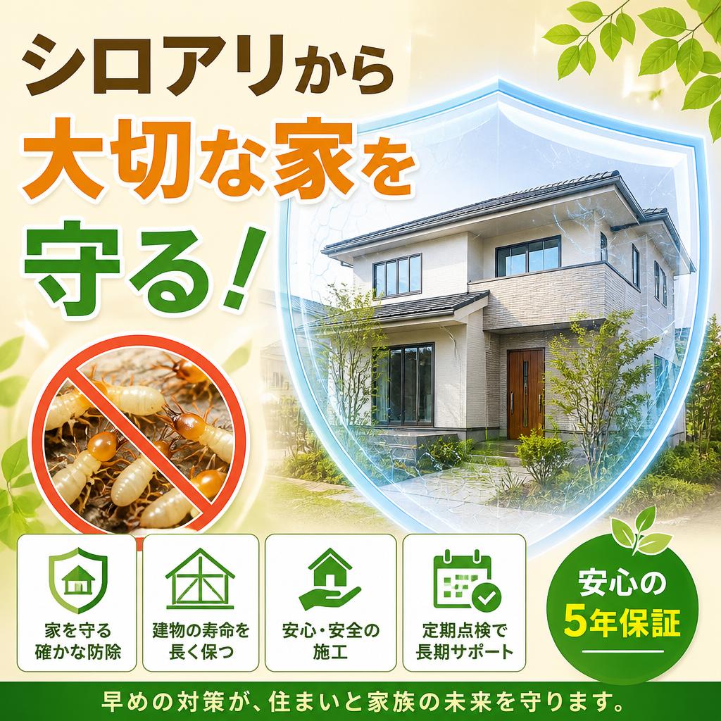 シロアリから大切な家を守る！