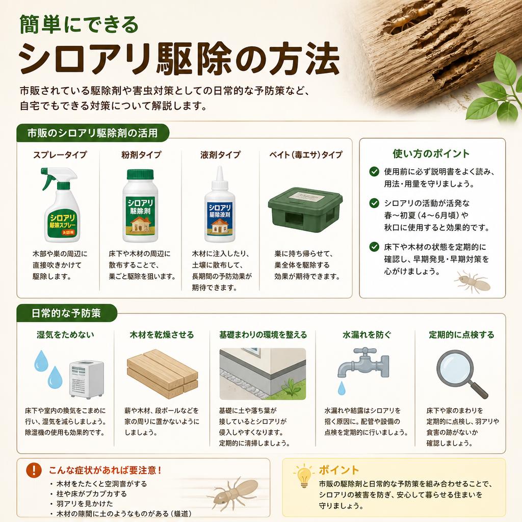自分でできるシロアリ駆除法