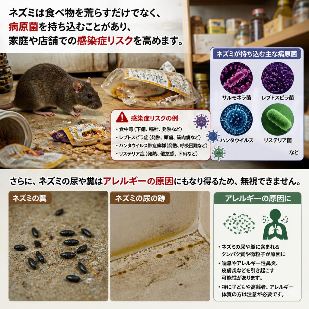 ネズミ被害がもたらす危険