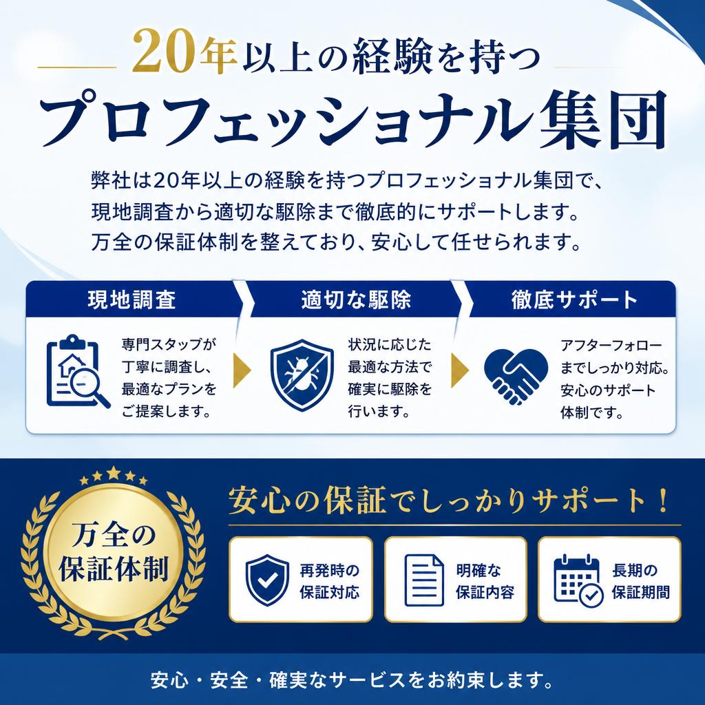 当社のネズミ駆除サービスの特徴