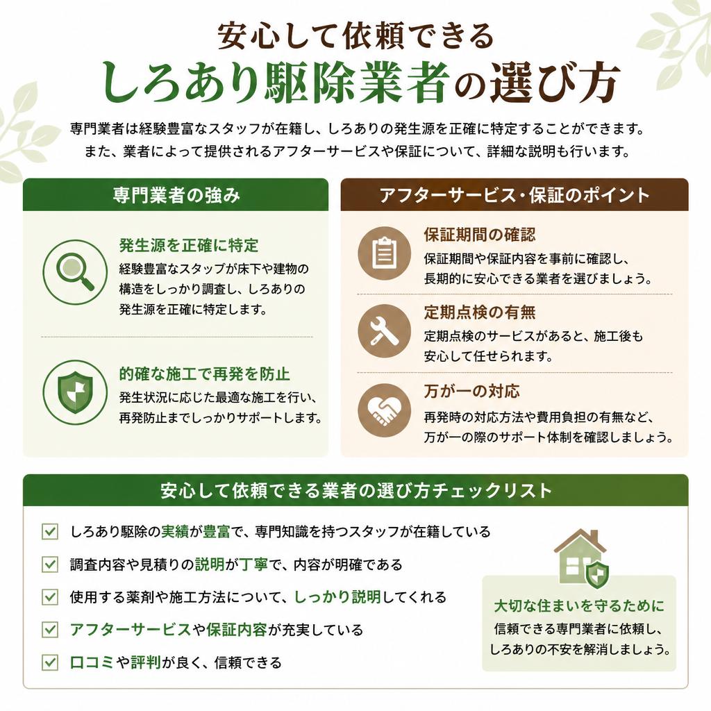 専門業者に依頼するメリット