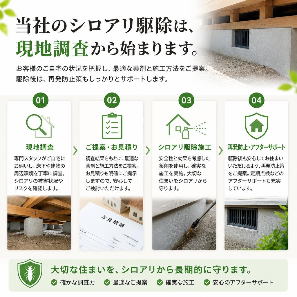 徹底した駆除の流れ
