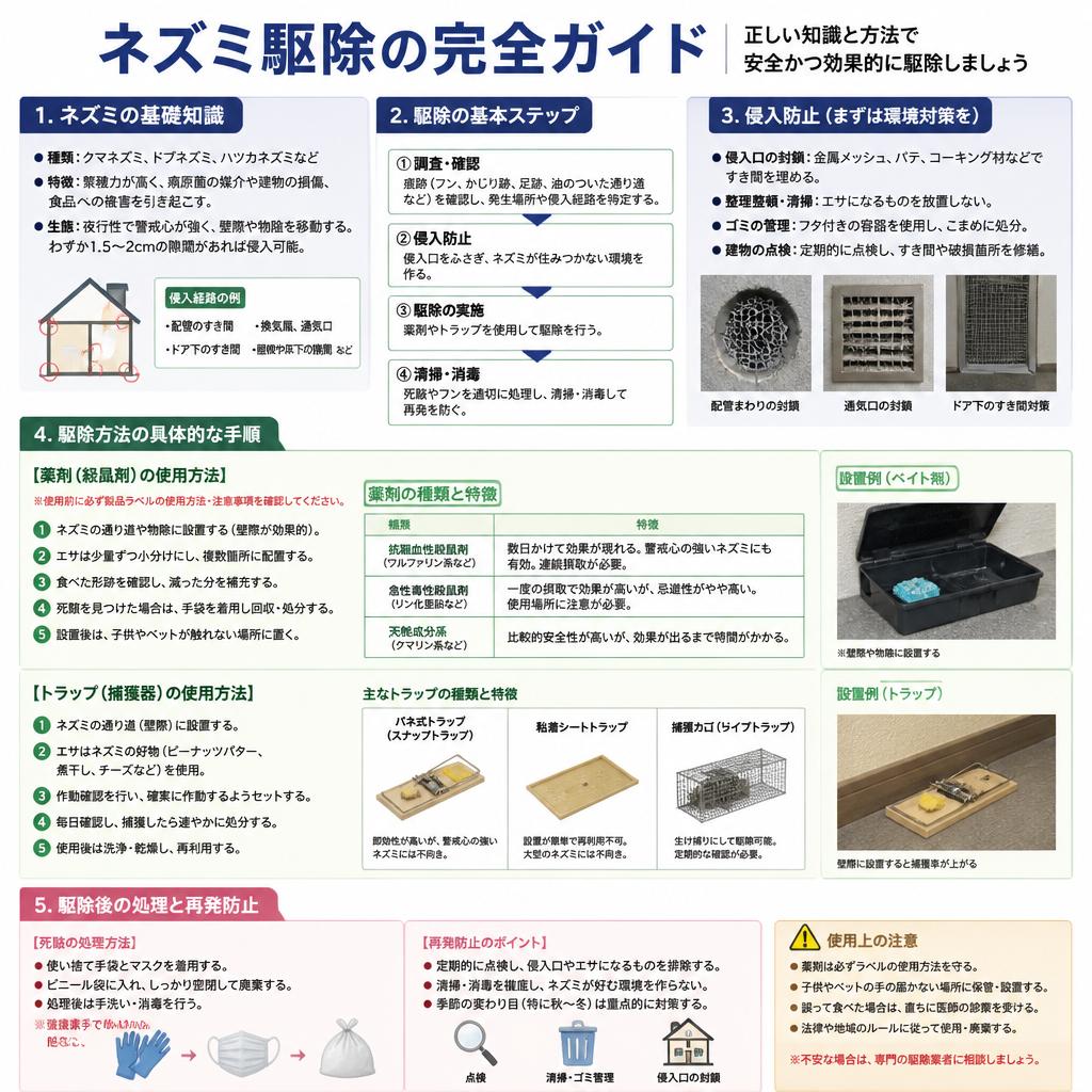 効果的なネズミ駆除方法