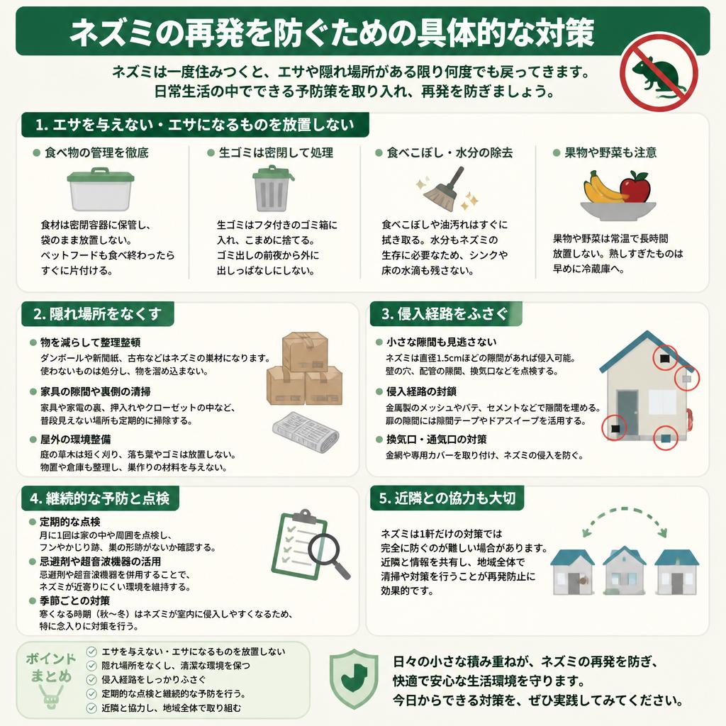 再発防止のための対策