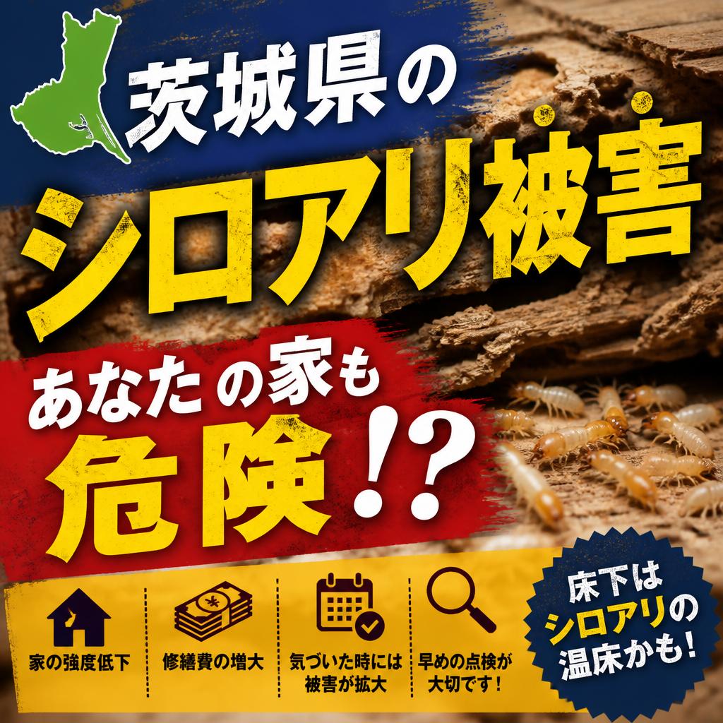 茨城県のシロアリ被害、あなたの家も危険！？