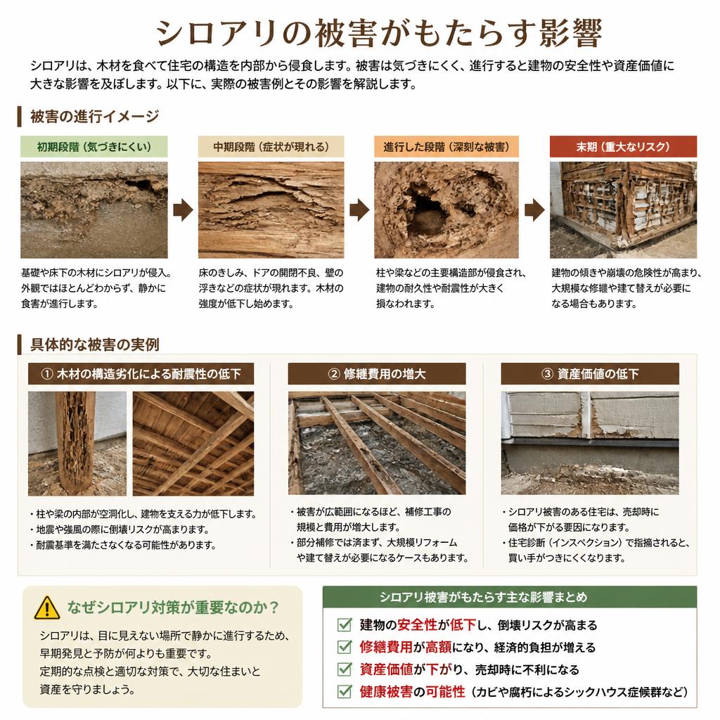 シロアリ被害の実態