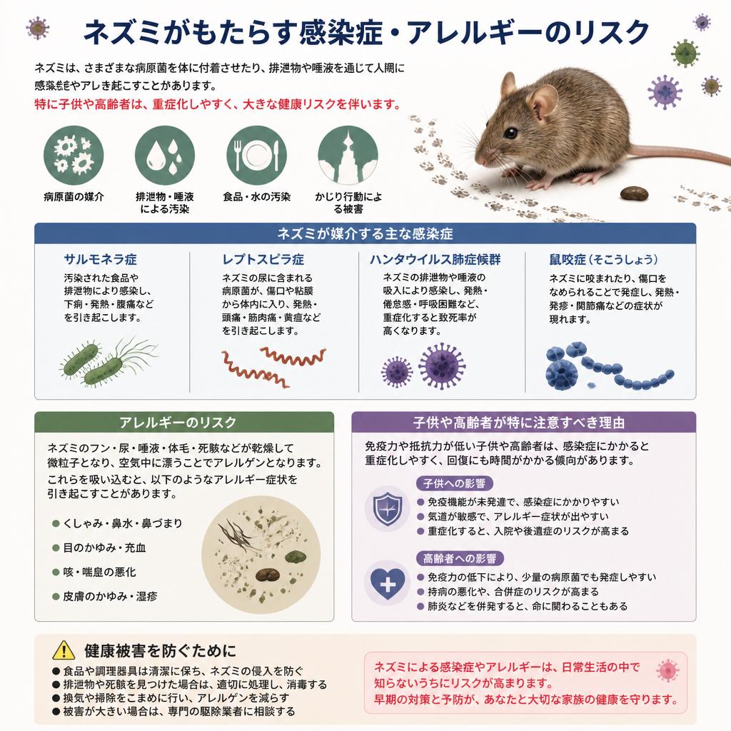 ネズミによる被害のリスク