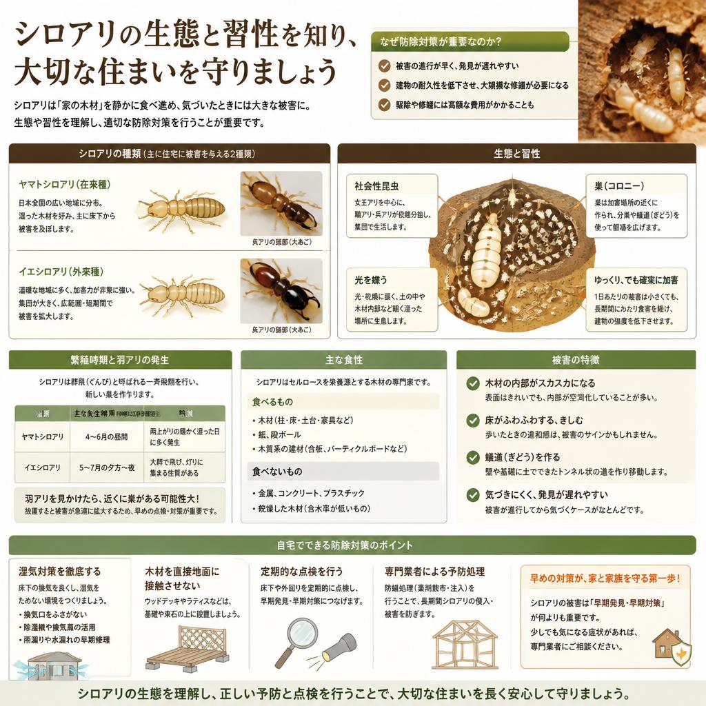 シロアリの生態と習性