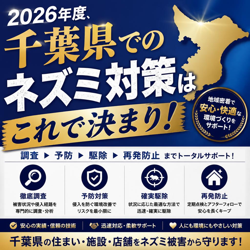 2026年度、千葉県でのネズミ対策はこれで決まり！