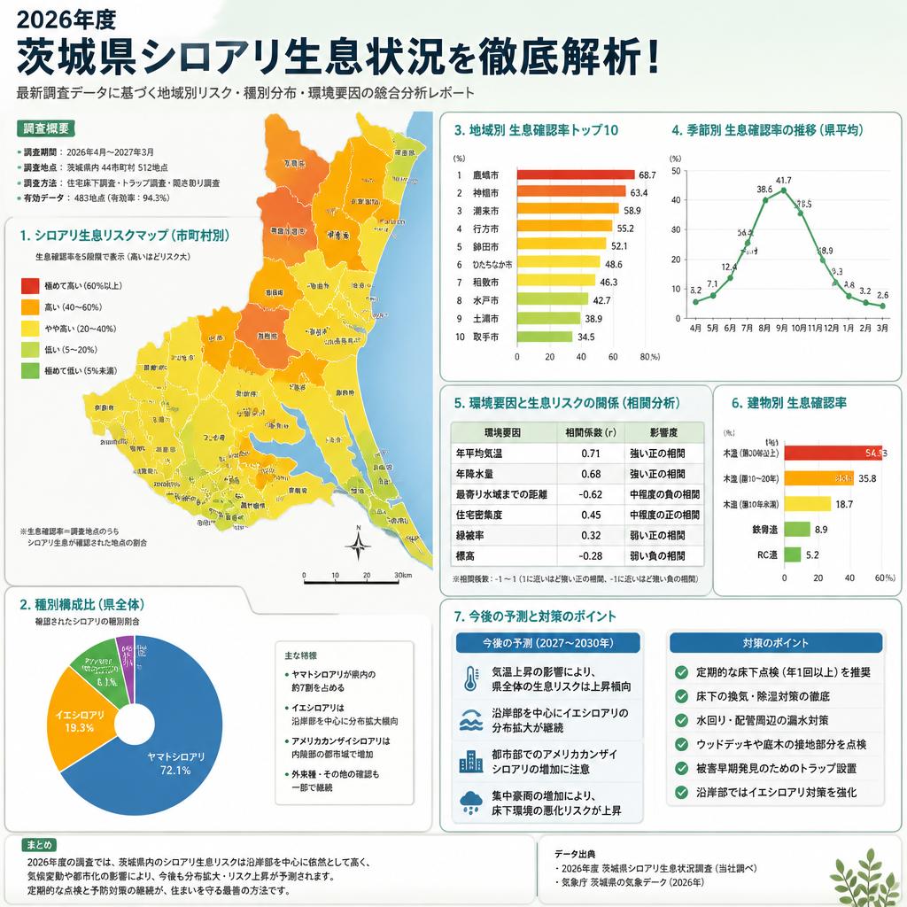 2026年度の茨城県シロアリ生息状況を徹底解析！