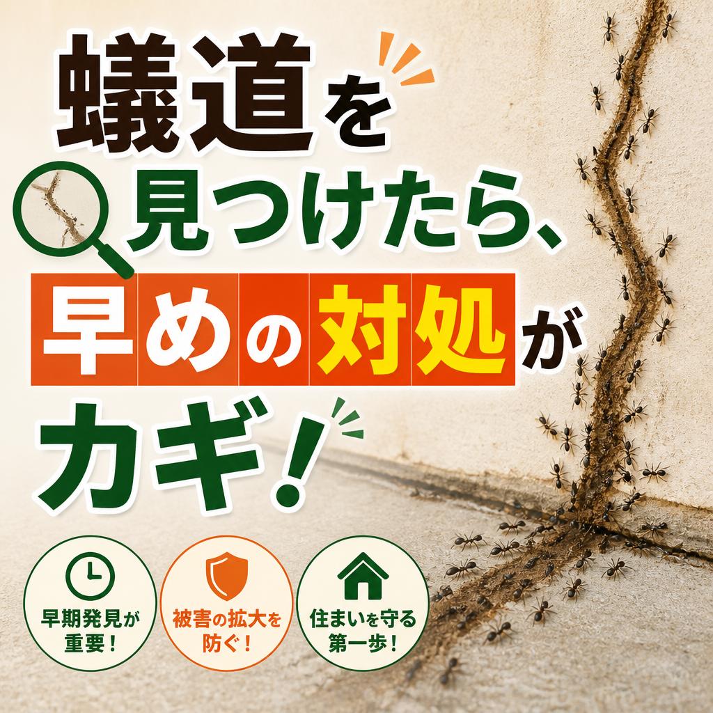 家の基礎や床下に「蟻道（ぎどう）」を見つけた時の正しい対処法