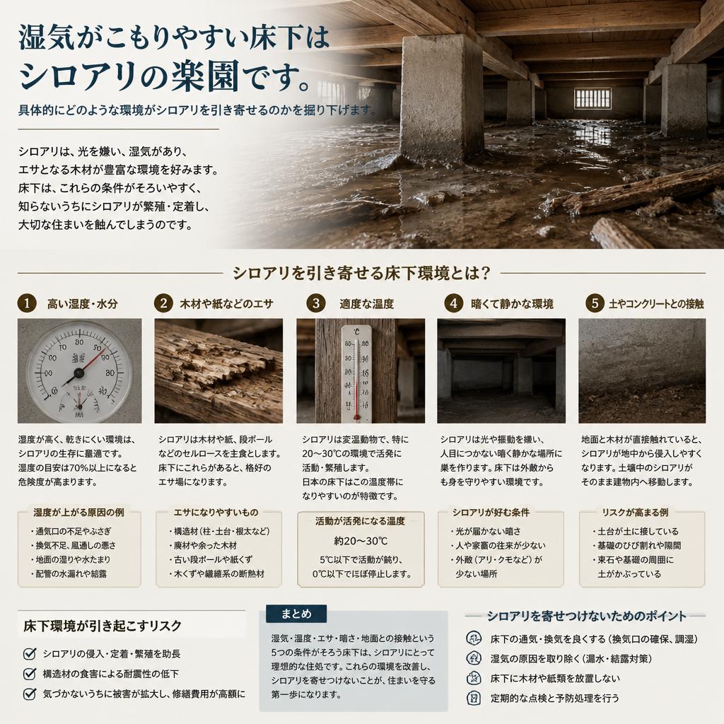 ワースト1：湿気が多い床下