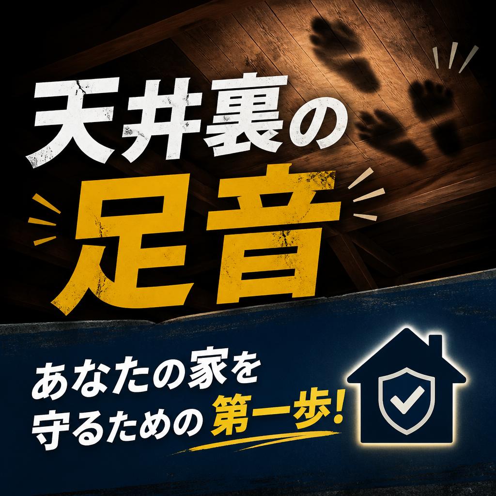 天井裏の足音、あなたの家を守るための第一歩！