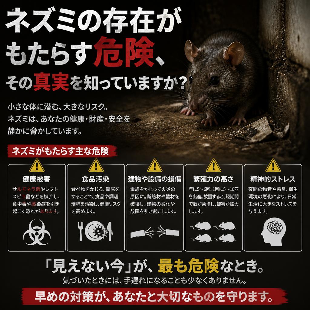 ネズミの存在がもたらす危険、その真実を知っていますか？