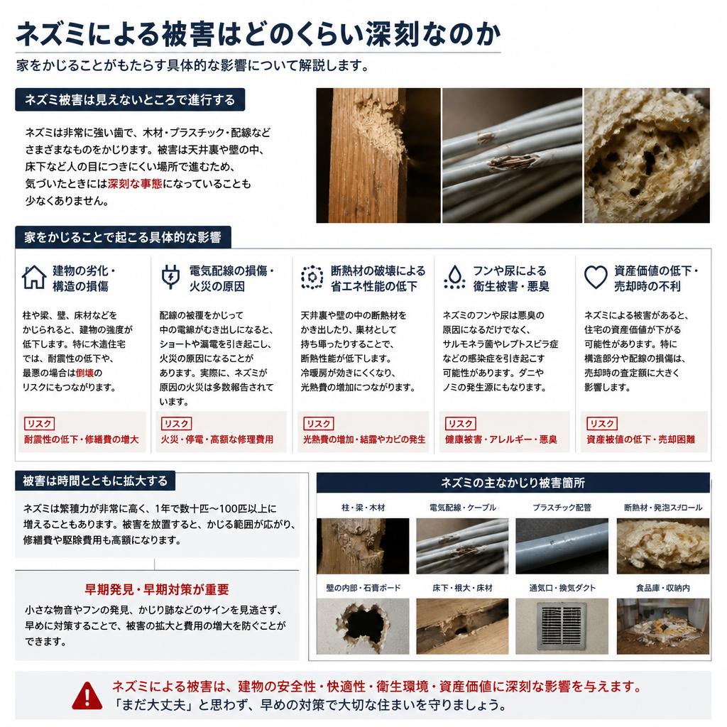 2. ネズミ被害の実態と危険性