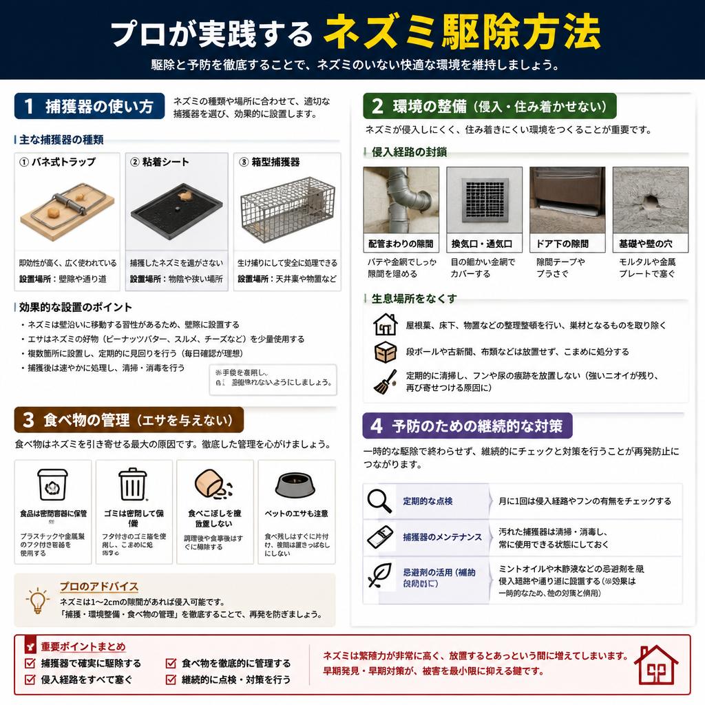 プロが教える！ネズミ撃退のベストプラクティス