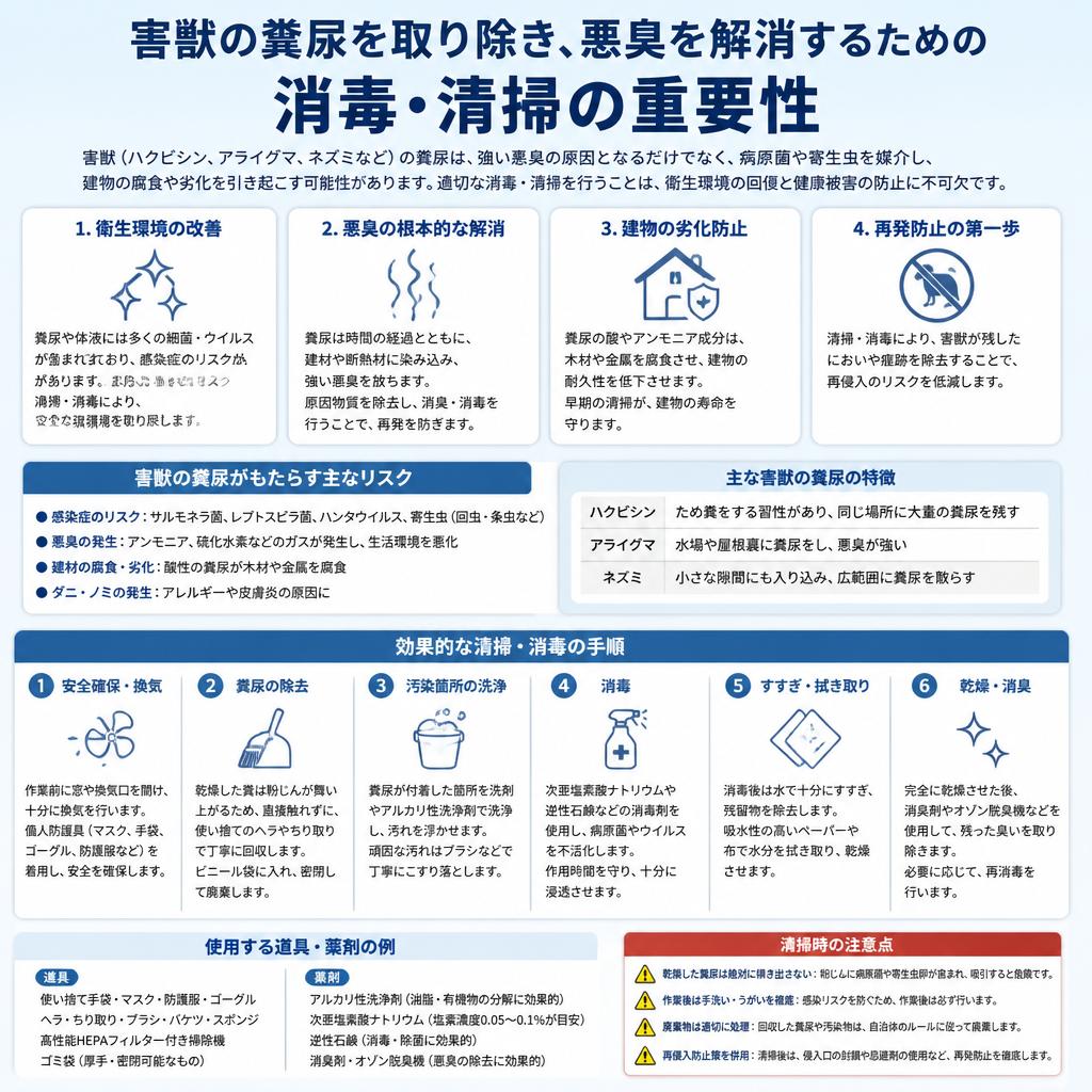 消毒・清掃の重要性と方法