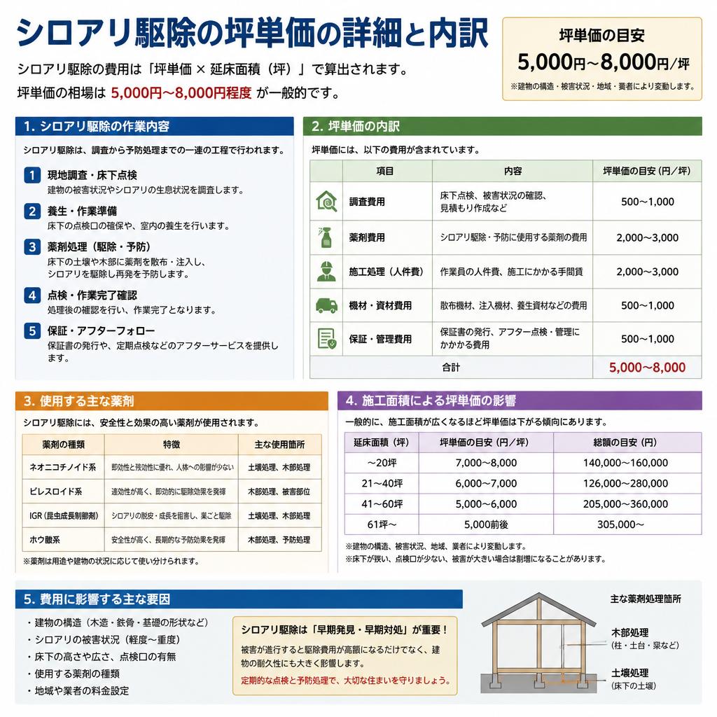 2. 坪単価の詳細とその内訳