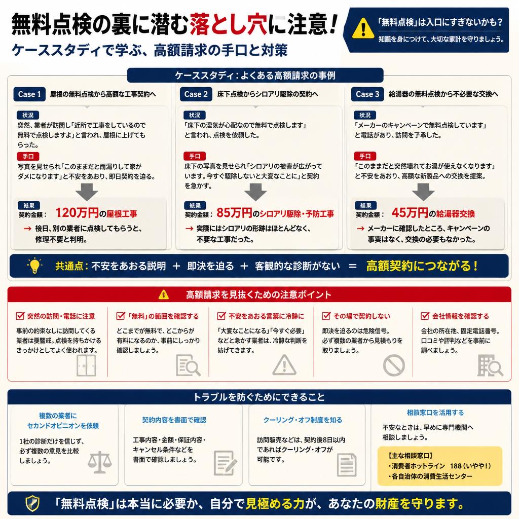 無料点検の落とし穴