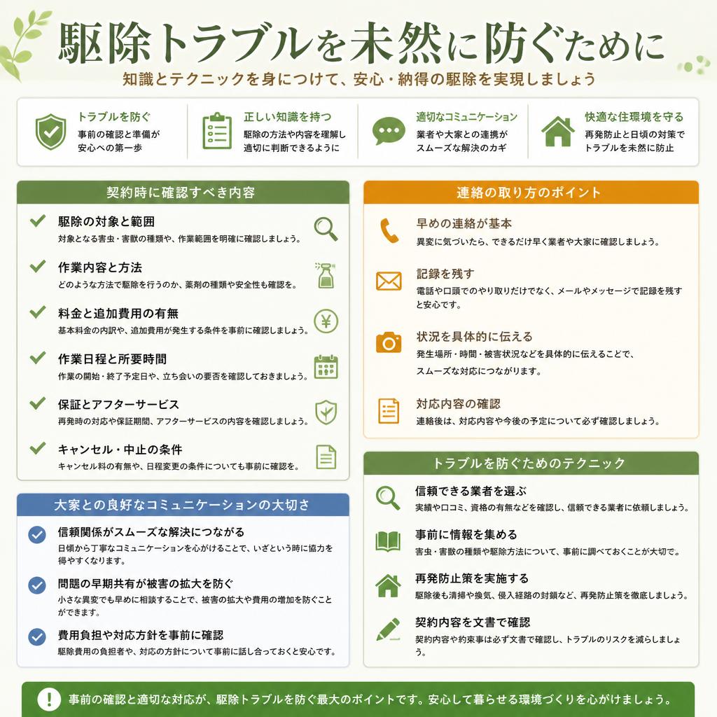 トラブルを避けるために必要な知識