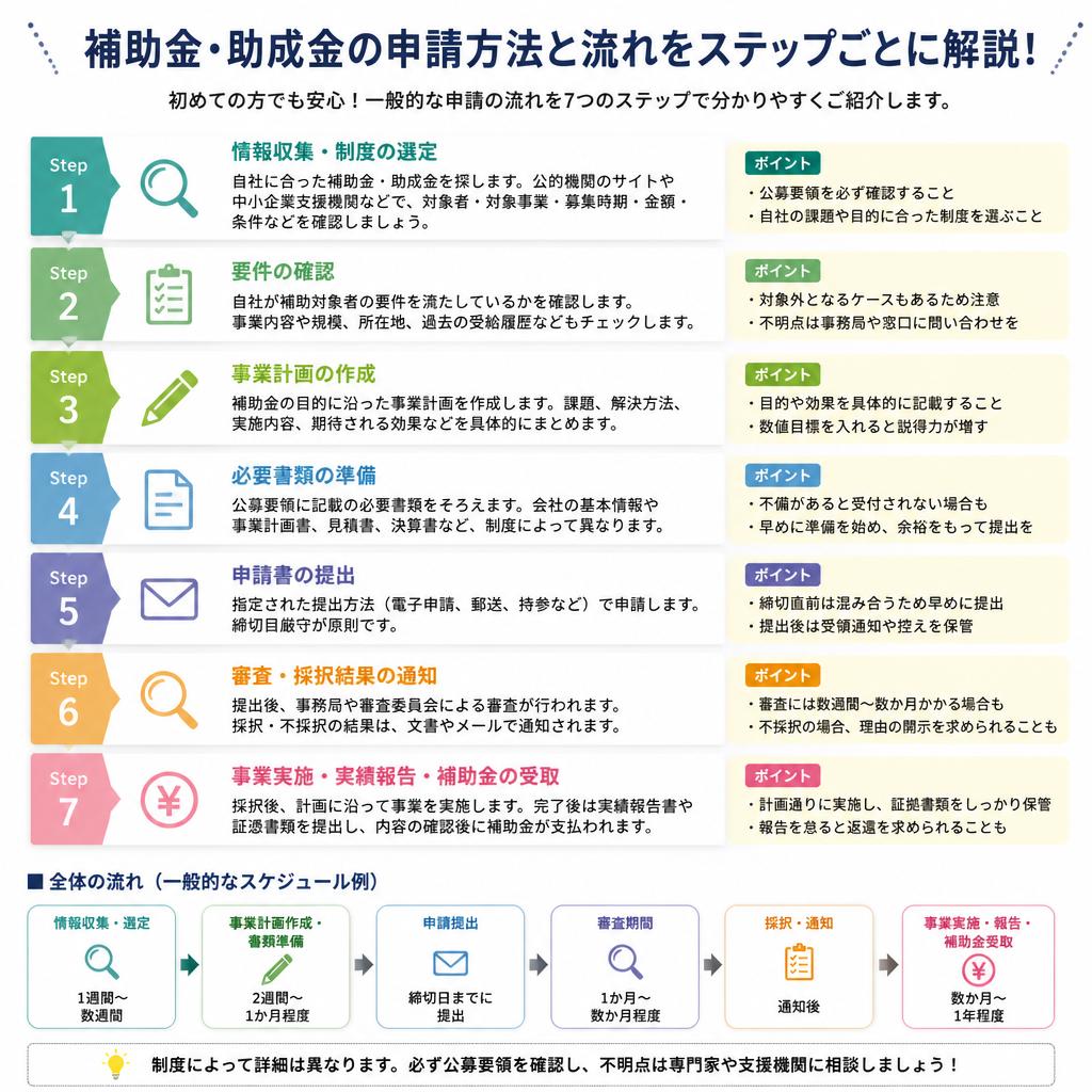 申請方法と流れ