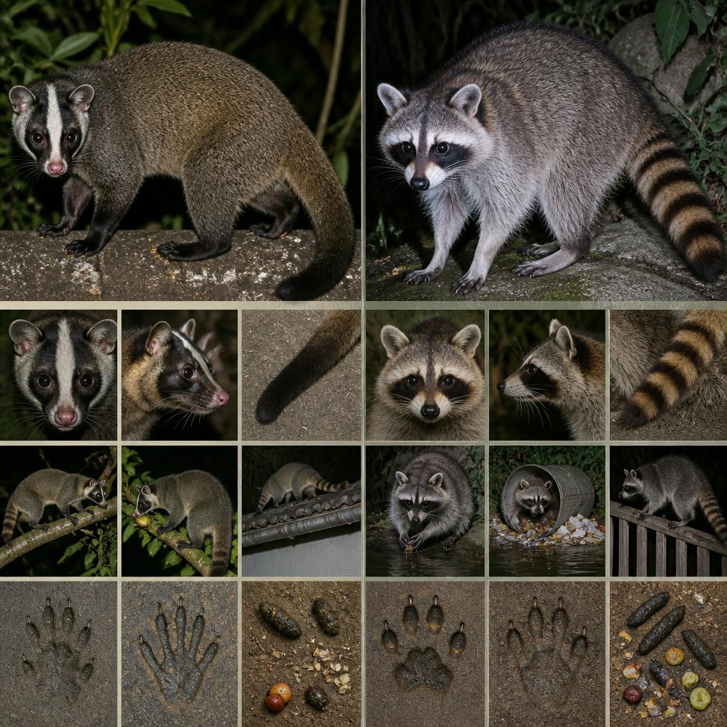 ハクビシンとアライグマの違い